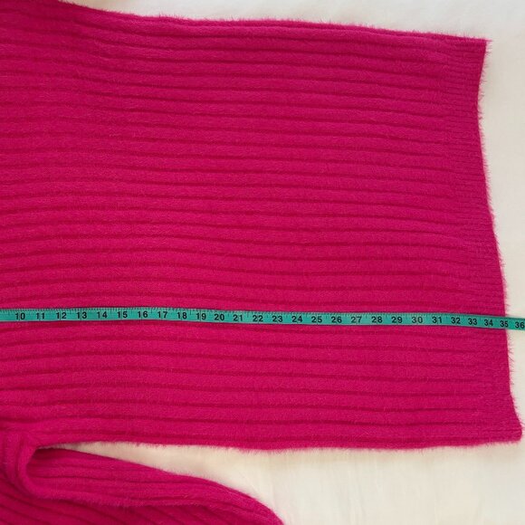 NWT Anthropologie Flat White Women's Turtleneck Pink Sweater Dress, Size XL - Picture 7 of 11